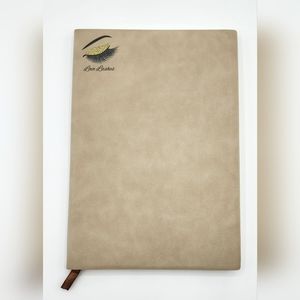 PU Leather memo Notebook Lined Paper Dairy Planner Office School 180 Pages 8.25"